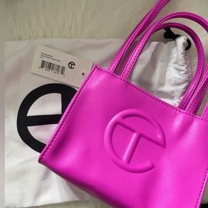 Never Used! Telfar Small Shopper Tote Bag Azalea Pink with Dust Bag